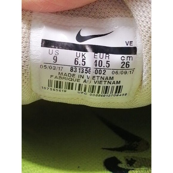 Nike Womens Sneaker Zoom Pegasus 33 Gray Lace Up Running Shoe Low Top Padded‎ 9 - Picture 10 of 11